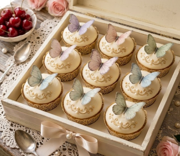 Kit Borboletas Vintage